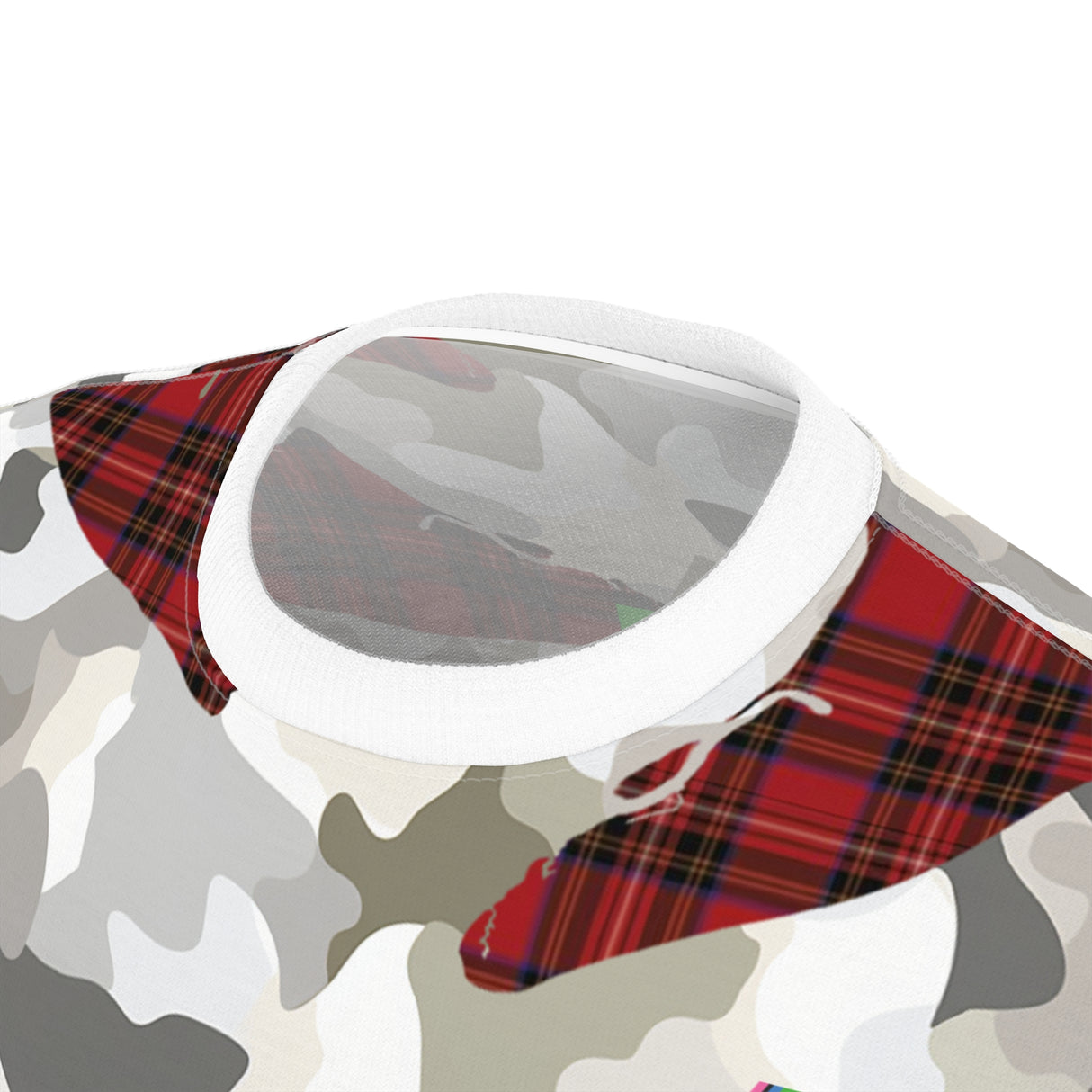 Snow Camouflage With Heritage Plaid - T-Shirt