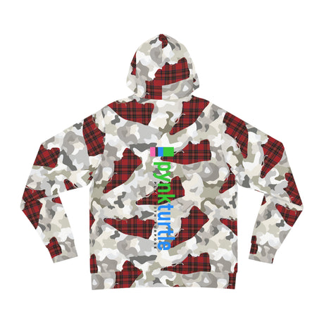 Snow Camouflage With Heritage Plaid - Hoodie