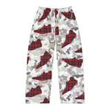 Snow Camouflage With Heritage Plaid - Men's Pajama Pants