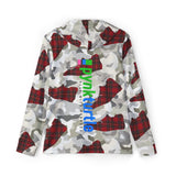 Snow Camouflage With Heritage Plaid - Warmup Hoodie